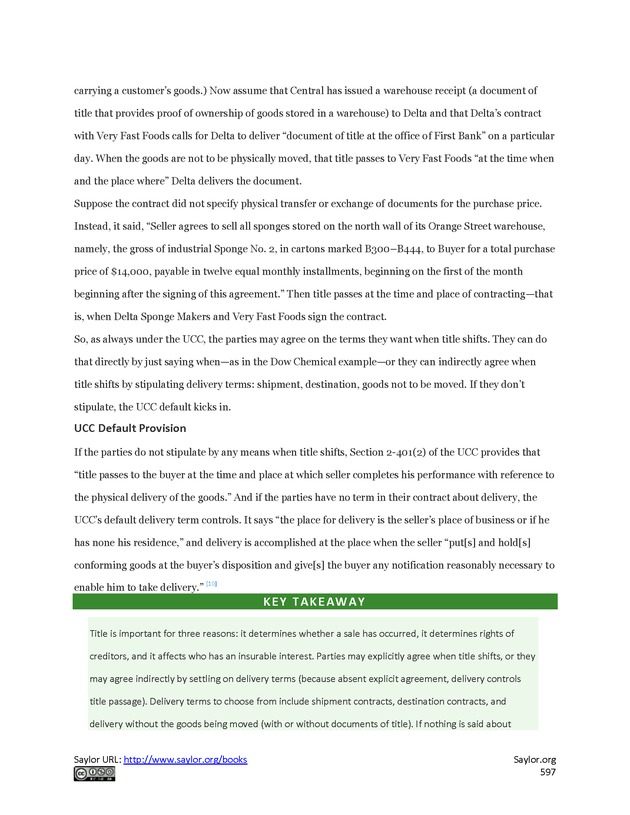 Business Law and the Legal Environment - Page 597